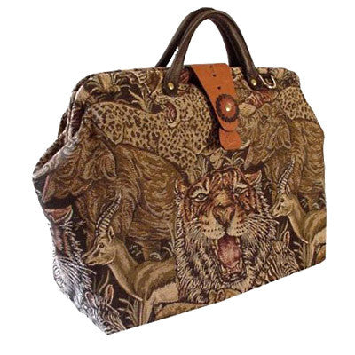 ArtisanStreet's Wildlife Tapestry Carpet Bag