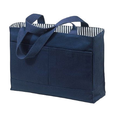 Double Pocket Canvas Tote