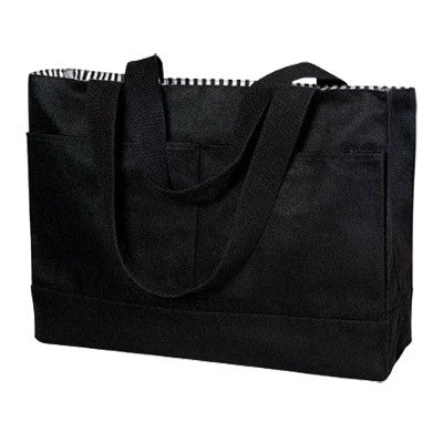 Double Pocket Canvas Tote